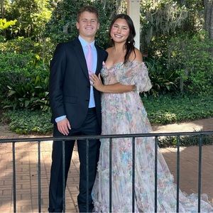 Sherri Hill 55541 Floral Print Prom Dress Size 6